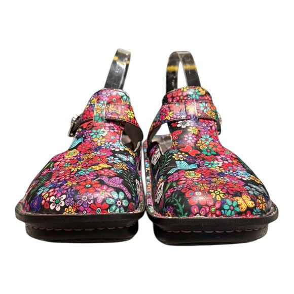 Alegria Women's Classic Loretta Leather Clog 8-8.5 M US Ofrenda Print Nursing - Picture 3 of 11